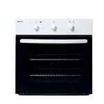 Haden 60cm Built in Oven - 60cm Electric Built In Oven with Fan Assist, 60L, White, Minute Minder - 9min Timer - 5 cooking functions - Easy Cleaning