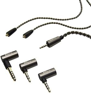 MEE audio CMB-BAL-Set Universal MMCX 2.5mm Balanced Audio Cable with 3.5mm Balanced, 4.4mm Balanced, and 3.5mm Stereo Adapter Set for Astell&Kern, FiiO, Sony, HiFiMan, and Other Balanced Sources