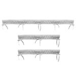 DERCLIVE 3pcs/set Crib Rail Cover Teething Guard Baby Chewing Bite Guard Soft Crib Rail Wrap Bumper