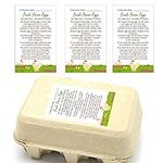 MAOSH Egg Handling Instruction Stickers, Farm Fresh Egg Care Stickers, Egg Carton Sticker, Egg Labels, Date Stickers for Fresh Eggs, Set of 50 (4281460)