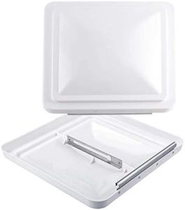 RVGUARD 14x 14 INCH RV Roof Vent Cover White Universal Vent Lid for Camper Trailer Motorhome 2 Pack