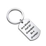 Grandpa Gift In a World Full of Grandpas Be a Grumpy Poppy Pops Opa Papaw Pop Pop Papa Birthday Gifts from Grandkids Father's Day Gifts for Dad Grandpa (KS-Be a Grumpy)