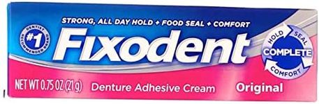 Fixodent Denture Adhesive Cream Original 0.75 oz (Pack of 4)