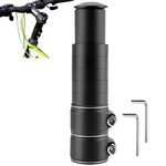 JINXAIN Bike Stem Riser Aluminum Alloy Bike Stem Extender Bike Fork Stem Extender Handlebar Riser Bicycle Stem Riser With Hex Key for Fork Stem Bicycle Mountain Bike Road Bike