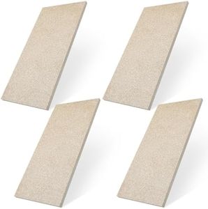 Sasylvia 4 Pcs Quadrafire Baffle Board 2100f Firebrick Wood Stove Fireboard Insulation Fireplace Replacement Parts for Heating Hearth Oven Forges Kilns, 9.5 x 15.5 Inch