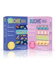 Aya Papaya Ouchie Non-Toxic Printed Bandages Double Combo (40 Pack) - Space Blue & Lavender