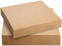 Juvale 24 Pack Corrugated Cardboard Sheets 12x12, Flat Square Card Board Inserts for Packaging, DIY Crafts