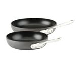 All-Clad E785S264 HA1 Hard Anodized Nonstick Dishwasher Safe PFOA Free 8-Inch and 10-Inch Fry Pan Cookware Set, 2-Piece, Black