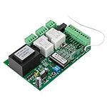 CO-Z Universal Circuit Board for AC Sliding Gate Openers, Main Electronic Control Board for Sliding Gate Motor and Accessories, Replacement Gate Operator Logic Board, 433.92MHz Remote Control Included