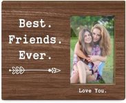 Friends Picture Frame, Friend Birthday Gifts for BFF Coworker, Bestie Gifts for Women, Sister Gifts from Sister Friendship Graduation Gifts, Wooden Photo Frame 4x6" Photo for Home Wall Table Decor -14