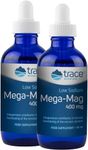 Trace Minerals Mega-Mag Magnesium | 400 mg Magnesium Chloride | Double Pack 2 x 118 ml | Supports Muscle Relaxation & Energy | Gluten Free & Vegan