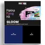 Kadam Pakka Rang Fabric Dye for Clothes Permanent | Gloom Multicolour Combo |10 Sachets Colour Dye Powder | Includes 5 DyFix Colour Fixer