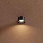 Xech Rechargeable Magnetic Wall Light | Stick-On or Screw Mount | Touch Control LED Lamp | 3 Brightness Levels | USB-C Warm White Light | Rotatable Detachable Head (Magmount) (Black)