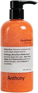 Anthony Facial Scrub, 16 Fl Oz, Contains Aloe Vera, Sand, Algae, Chamomile, Vitamin C, Soothes, Protects, Refreshes and Removes Dead Skin Cells