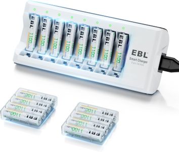 EBL 8-Bay AA/AAA Battery Charger Set – Fast Charging Station