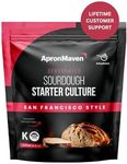 Premium Sourdough Starter Culture - San Francisco Style Heirloom Dehydrated Sourdough Starter With Simple Activation Instructions for Homemade Artisan Bread Baking