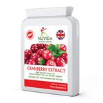 Nuvida High Strength Cranberry Tablets for Urinary infections, Cystitis and UTI Support - 90 Vegan Cranberry Extract Tablets - Cranberry Tablets for Women and Men