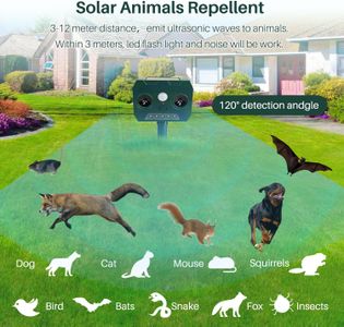 Zucklight Solar Cat Repellent – Ultrasonic Outdoor Animal Deterrent