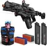 SOFITEN Electric Toy Gun Automatic Sniper Rifle with Foldable Stock, Automatic Toy Foam Dart Blaster for Boy Age 8-12 Years Old, Christmas Birthday Gifts for Kids and Adults, Indoor Outdoor Game