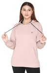 Plush Women's Fleece Hooded Neck Sweatshirt(2XL-SW-202-Beige_Beige_2XL)