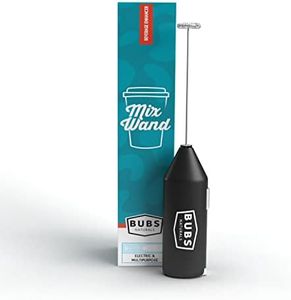 BUBS Naturals Mix Wand - Handheld Milk Frother - Lattes, Coffee, Cappuccino, Frappes, Hot Chocolate Blender - Portable Protein Powder, Omelet, Egg, Shakes, Smoothies Mixer - Food Grade Stainless Steel