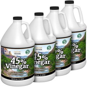 Nature's Freedom 45% High Strength Vinegar, 4 Gallons - Dilutes to 36 Gallons - 9X Strength Multi-Purpose Solution