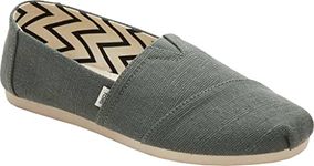 TOMS Women's Alpargata Heritage Canvas Loafer Flat, Bonsai Green, 5 UK