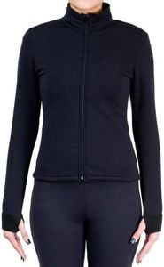 NY2 SPORTSWEAR Figure Skating Polar Fleece Fitted Jackets by Polartec J1010 (Black, Child Large)