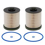 TP1015 Fuel Filter for 6.6L Duramax Diesel Compatible with 2017-2021 Chevy Silverado/GMC Sierra 2500HD 3500HD, 2014-2019 Chevy Cruze | Replaces# 23304096, 22937279, 23456595, with Seals (2 Pack)