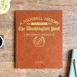 Signature gifts Personalized Cincinnati Football History Book - Sports Fan Gift - A Pro Football History Told Through Newspaper Archive Coverage - Add a Name Gold Foil Embossed for Free (Bengals)