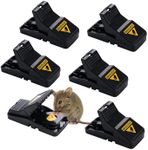 UFLIX Reusable Mouse Traps for Indoors and Outdoors That Kill Instantly | Effective Mice traps for indoors and a highly Sensitive Rodent repellent (Pack of 6)