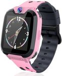 Goodatech Smart Watch for Kids Boys Girls Learning Toys with 16 Games Phone Call SOS, Camera Voice Music Player Recorder Alarm Clock,4-12 Years Birthday (Pink)