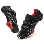 Vicogn Mens Womens Cycling Shoes Compatible with Peloton Indoor Bicycle Pedals Clip in Road Bike Shoes Pre-Installed with Look Delta Cleats, Whiter, 8 Women/6.5 Men