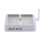HUNSN Fanless Mini PC, Desktop Computer, HTPC, Kodi Box, Windows 11 or Linux Ubuntu, I5 8250U 8260U 8259U 8265U 8269U 8350U, BM07, VGA, HDMI, 4 x USB3.0, 4 x USB2.0, LAN, 8G RAM, 256G SSD