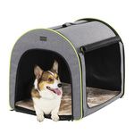 Petsfit Soft Portable Fabric Cat House/Crate, Indoor/Outdoor Pet Kennel with Removable Mat, Cat Sleep Bed