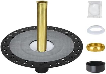 Upgrade Freestanding Tub Drain Rough-in Kit, 12 Inch Large Base Free-Standing Bathtub Drains Installation Kits with ABS Plastic Adapter and Brass Tail Pipe CUPC Certification