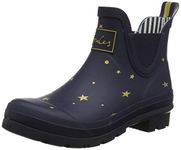 Joules Women's Wellibob Wellington Boots,Blue Star Gazing Stargaze,4 UK