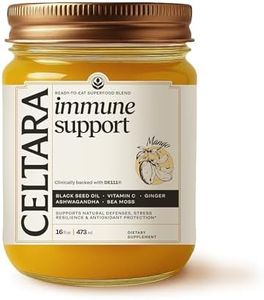 CELTARA Sea Moss Mango Daily Blend, 15 Servings — 2 Tbsp Serving, 5.55g Sea Moss, Vitamin C, Iodine, Magnesium, Potassium + Ashwagandha, Black Seed Oil, Ginger, No Added Sugar
