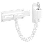 Prime-Line Products U 9872 Keyed Chain Door Guard, White Finish