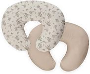 lethooly Nursing Pillow Cover,2-Pack Removable Cover for Breastfeeding Pillows,Ultra-Soft Baby Nursing Pillow, Fits Newborn Feeding Pillow 22.5in*18in Polyester（Rosebuds and Vines）…