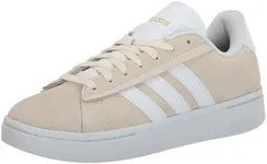 adidas Women's Grand Court Alpha Sneaker, Wonder White/White/Magic Beige, 8