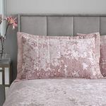 Catherine Lansfield Crushed Velvet Pillowsham Pair Blush