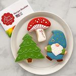 Gnome Enchanted Woodland 3-Pc. Cookie Cutter Set Made in USA by Ann Clark, Gnome, Mushroom, Tree