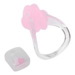 Swimming Nose Clip, 2Pcs Pink Silicone Swimming Nose Plug Training Protector Swim Nose Clip for Adults Kids