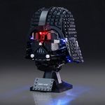 Mililier LED Light Kit for Lego Darth Vader Helmet 75304 Set, Compatible with Lego 75304 Building Blocks Model(Not Include Blocks Set)