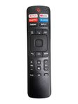 Remote Control Compatible for Remote Compatible with VU LED Smart TV 4k Without Voice Command with Netflix & P-Video hot Keys (Please Match The Image with Your Old Remote)- Black