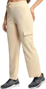 BRELUXIA Cargo Pants for Women - Trendy, Versatile & Stylish | Perfect for Casual & Outdoor Wear | Durable Fabric & Functional Pockets. (in, Alpha, S, Cream 04)