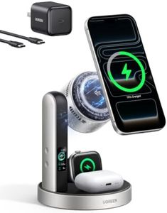 UGREEN Magflow Pro 25W Qi2.2-Certified Cooling Wireless Charging Station | TEC Active Cooling, Real-Time Smart Display, Magnetic Wireless Charger for iPhone 18-12, Watch and Airpods (Adapter Included)
