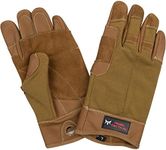 Rebel Tactical Premium Leather Rappel Gloves for Climbing and Rappelling a Durable and Protective Outdoor Gear with Non-Slip Grip and Reinforced Palm for Safety and Comfort (X-Large) #RT-RG-XL-T