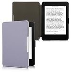 kwmobile Case Compatible with Amazon Kindle Paperwhite - Nylon Protective e-Reader Cover Folio Book Style Case - Lavender